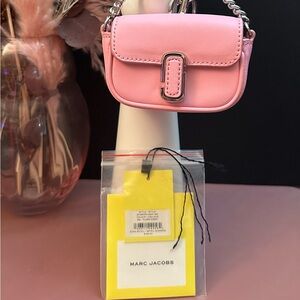 Marc Jacobs Pink The Nano J Marc Bag Charm Fluro Candy Pink Rare! FREE Shipping
